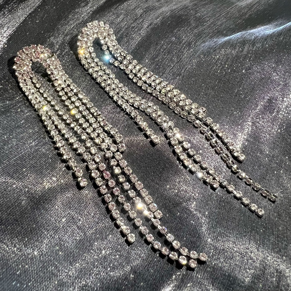 Rhinestone  Drop Earrings